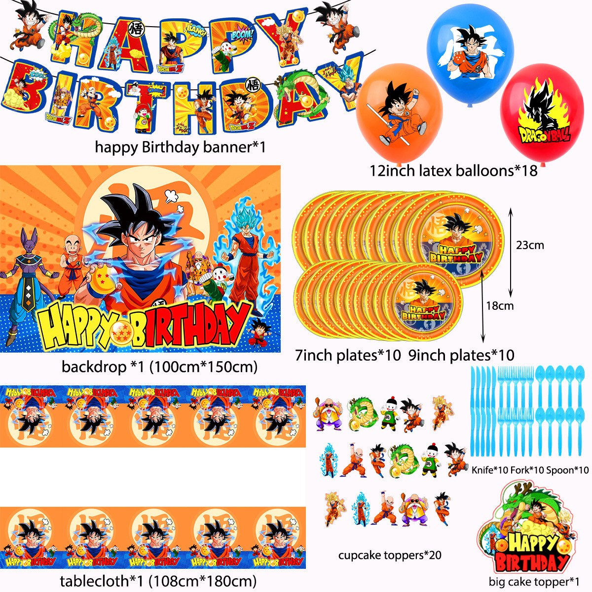 Dragon Ball Theme Party Suppli - Lighting Room Decor Items のレビューと価格