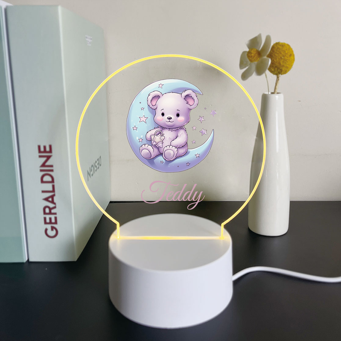 1pc Personalize Custom Moon be - Decor Lighting Table Lamps のレビューと価格