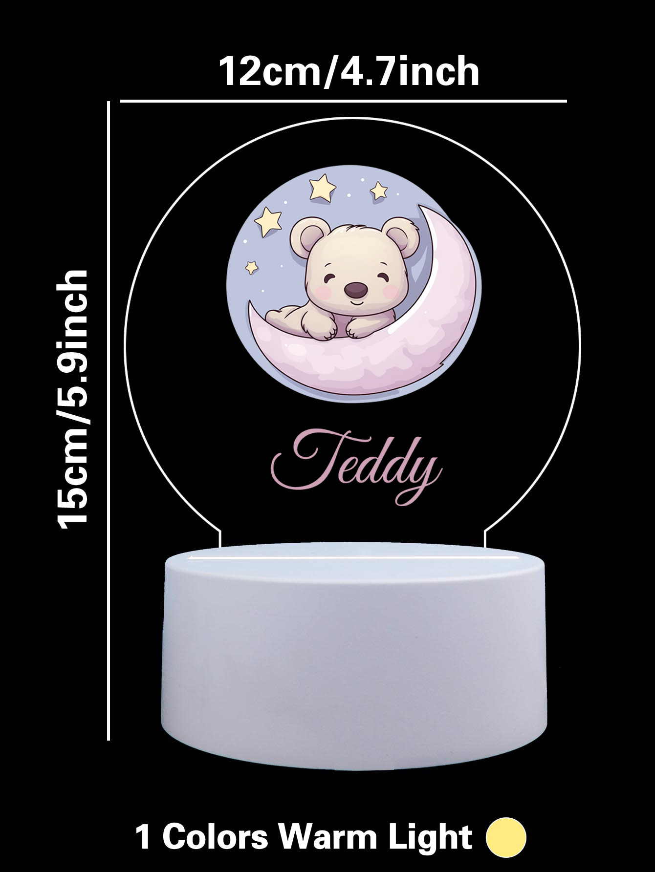 1pc Personalize Custom Moon be - Decor Lighting Table Lamps のレビューと価格