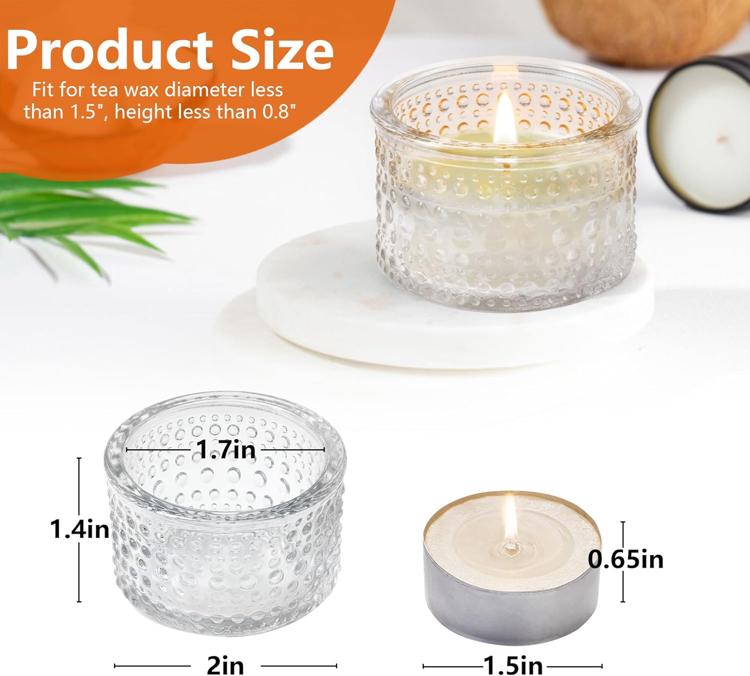 Clear Tealight Candle Holders  - Candle Holder Set のレビューと価格