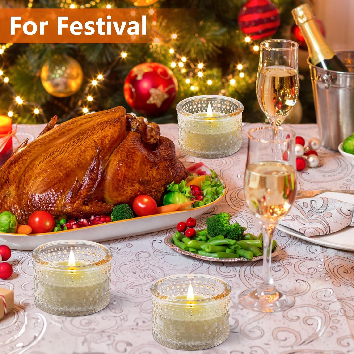 Clear Tealight Candle Holders  - Candle Holder Set のレビューと価格