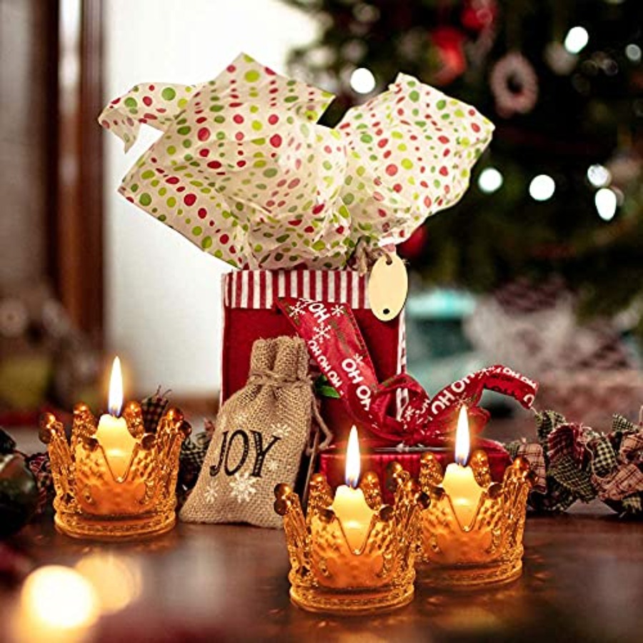 Crown Glass Tealight Candle Ho - Candle Holder Set のレビューと価格