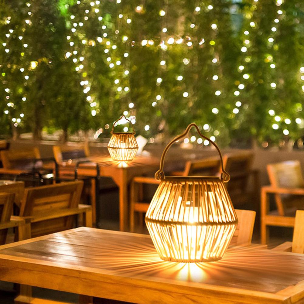 IP65 Waterproof Solar Rattan L - Decor Lighting Table Lamps のレビューと価格