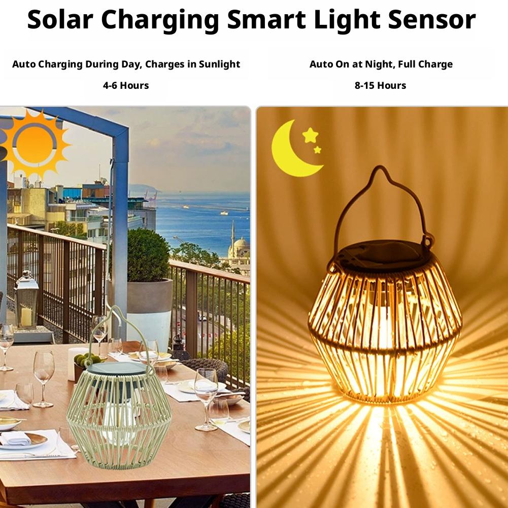 IP65 Waterproof Solar Rattan L - Decor Lighting Table Lamps のレビューと価格