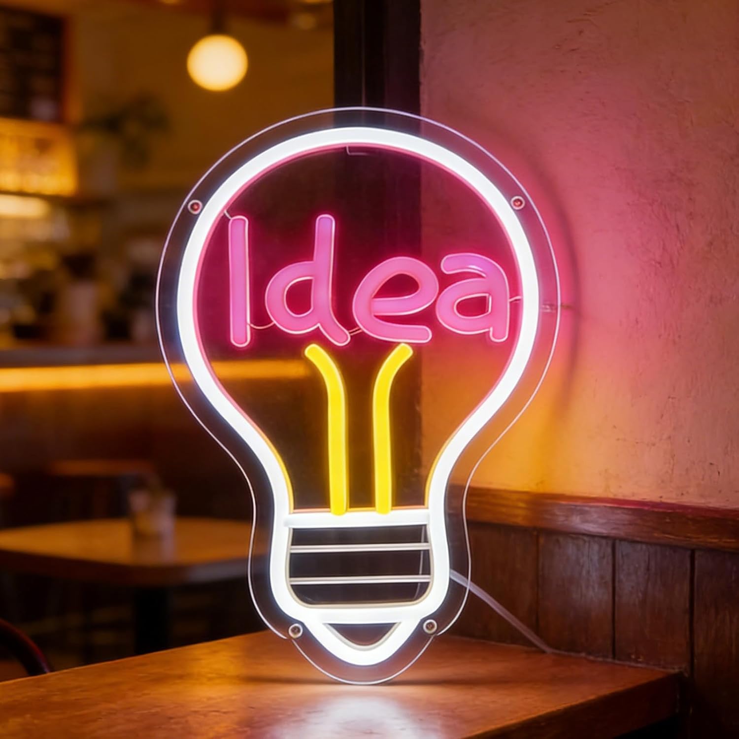 Idea Neon Sign USB Powered LED - Outdoor Lighting Decor Ideas のレビューと価格