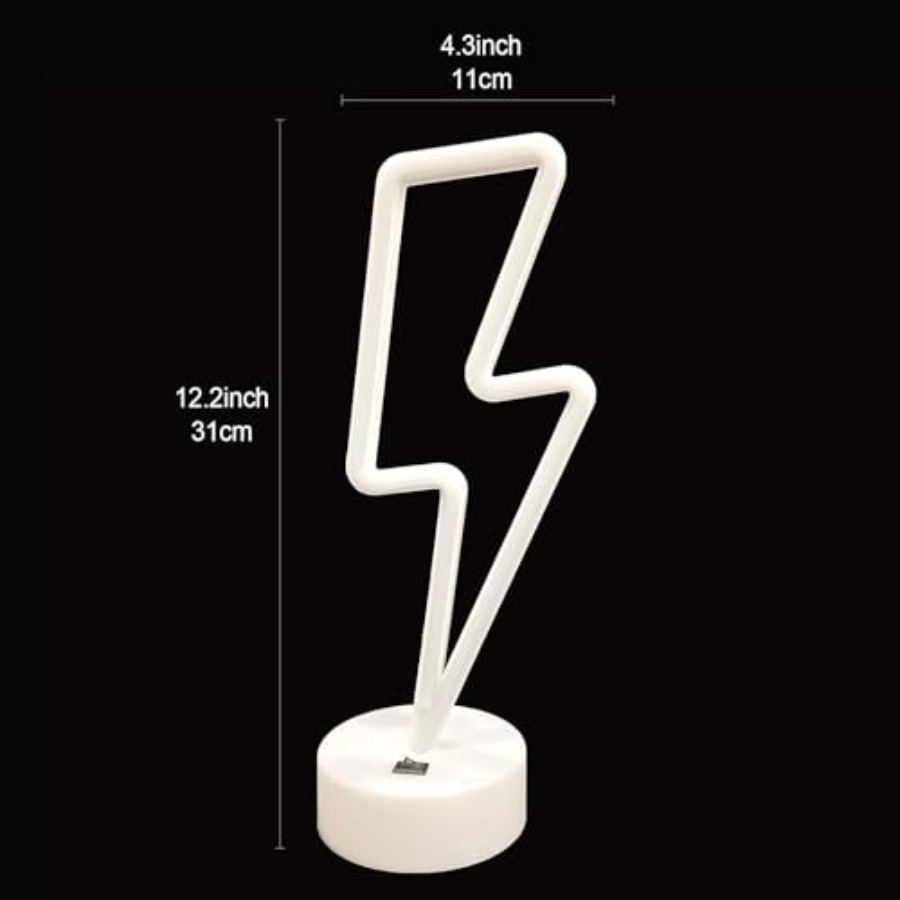 Lightning Bolt Neon Sign With  - Decor Lighting Table Lamps のレビューと価格