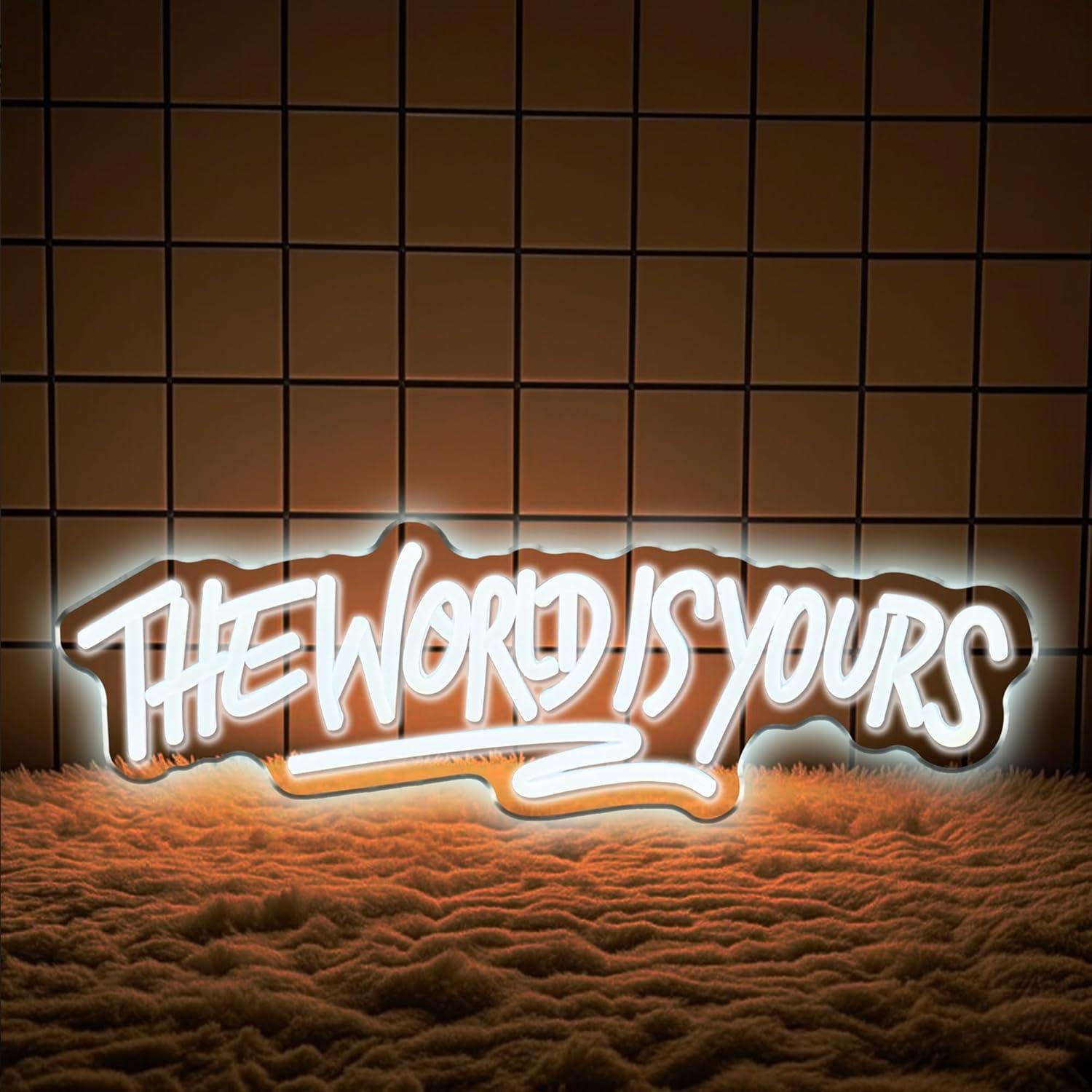 The World is Yours Neon Sign U - Wedding Lighting And Decor のレビューと価格