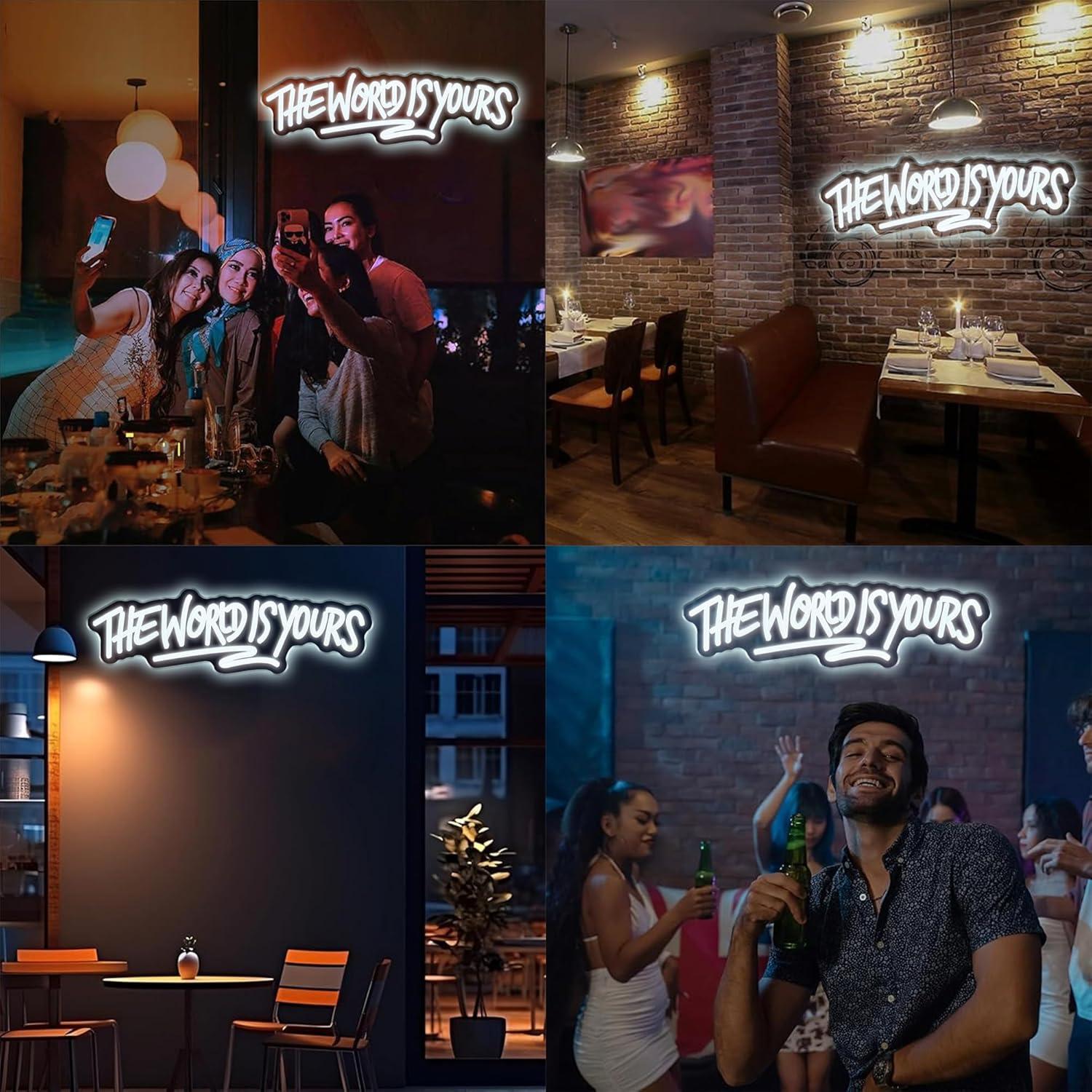 The World is Yours Neon Sign U - Wedding Lighting And Decor のレビューと価格