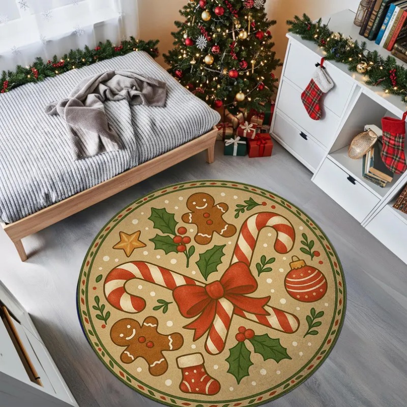 3D Christmas Village Rug Winte - Outdoor Lighting Decor Ideas のレビューと価格