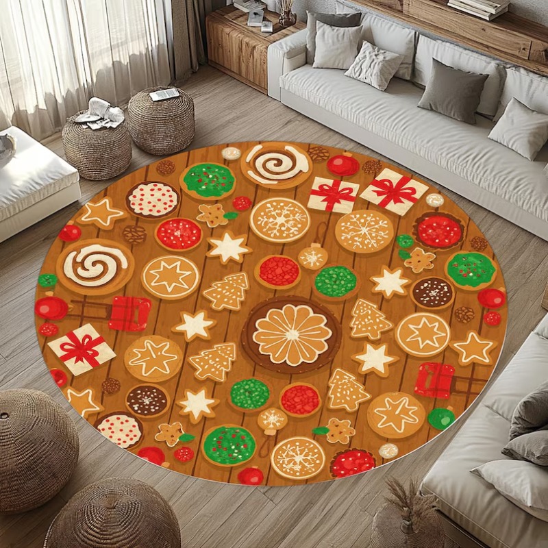 3D Christmas Village Rug Winte - Outdoor Lighting Decor Ideas のレビューと価格