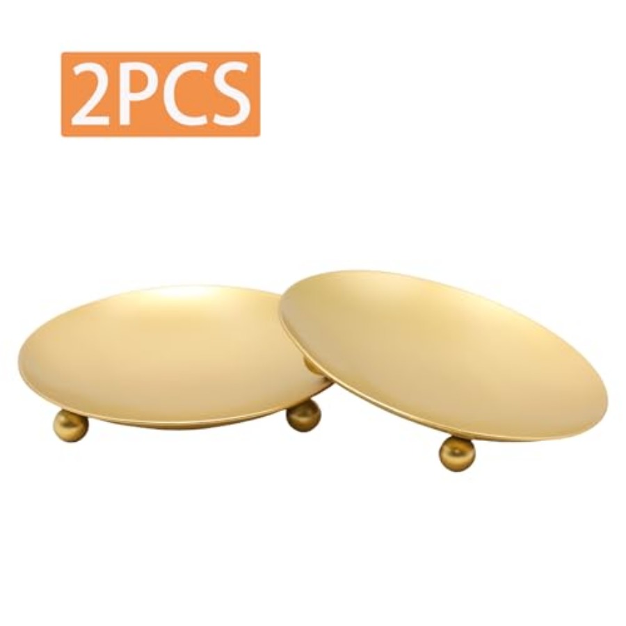 2Pcs Iron Plate Candle Holder  - Candle Holder Set のレビューと価格