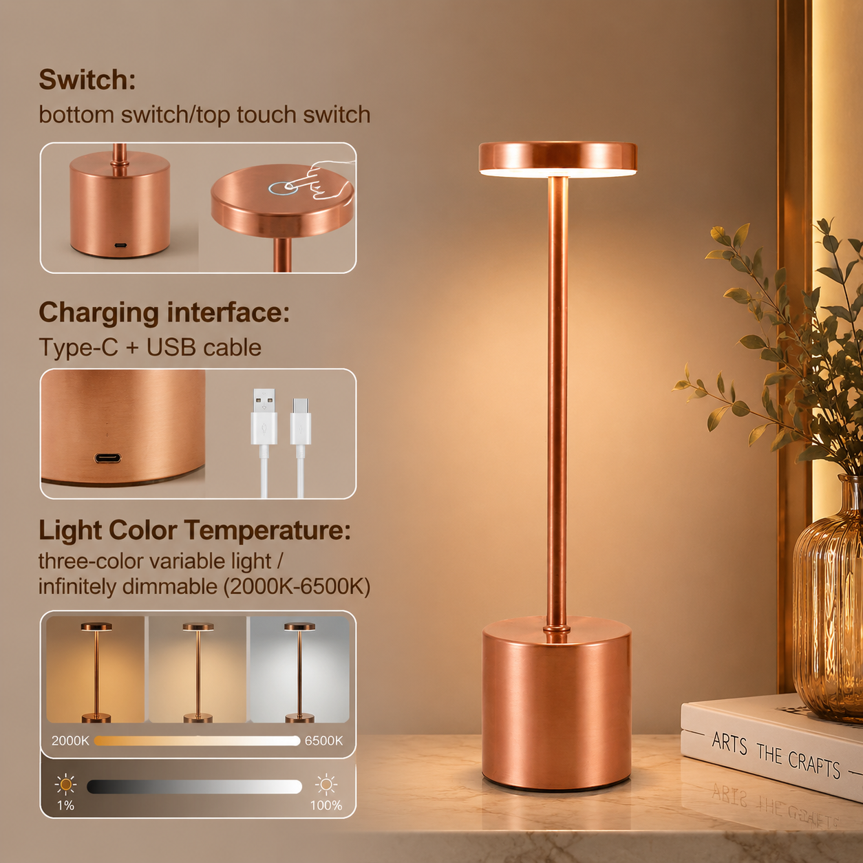 GGBingo Metal Light Table Lamp - Decor Lighting Table Lamps のレビューと価格