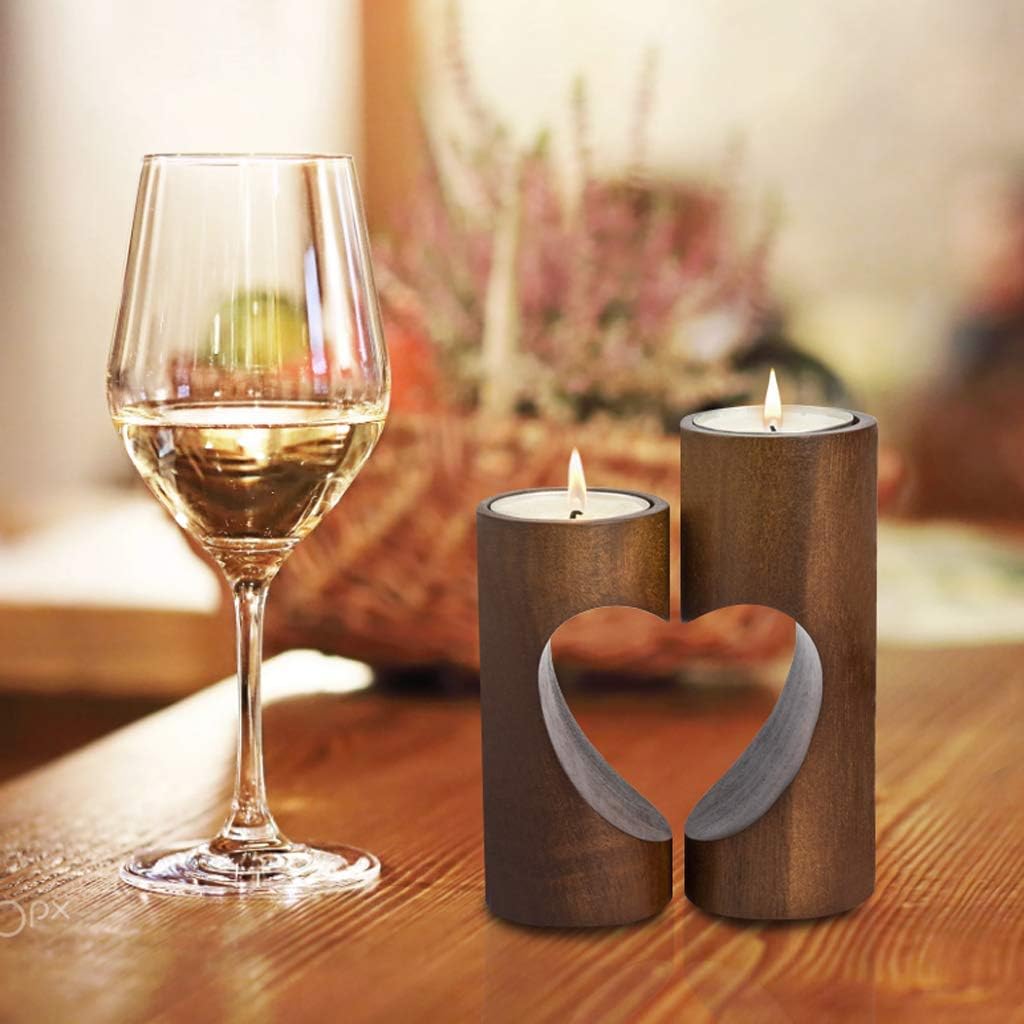 Wood Tealight Candle Holders,  - Candle Holder Set のレビューと価格