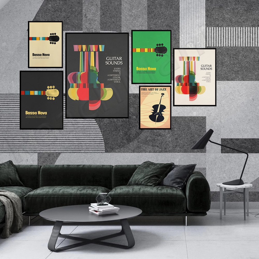 Bossa Nova Poster, Jazz Print, - Nova Decor & Lighting Juletrelys のレビューと価格