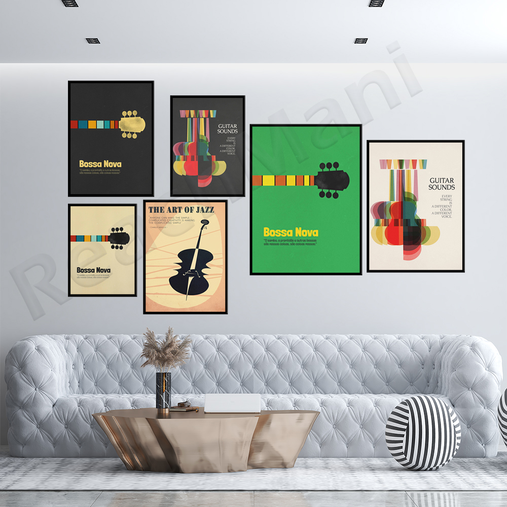 Bossa Nova Poster, Jazz Print, - Nova Decor & Lighting Juletrelys のレビューと価格