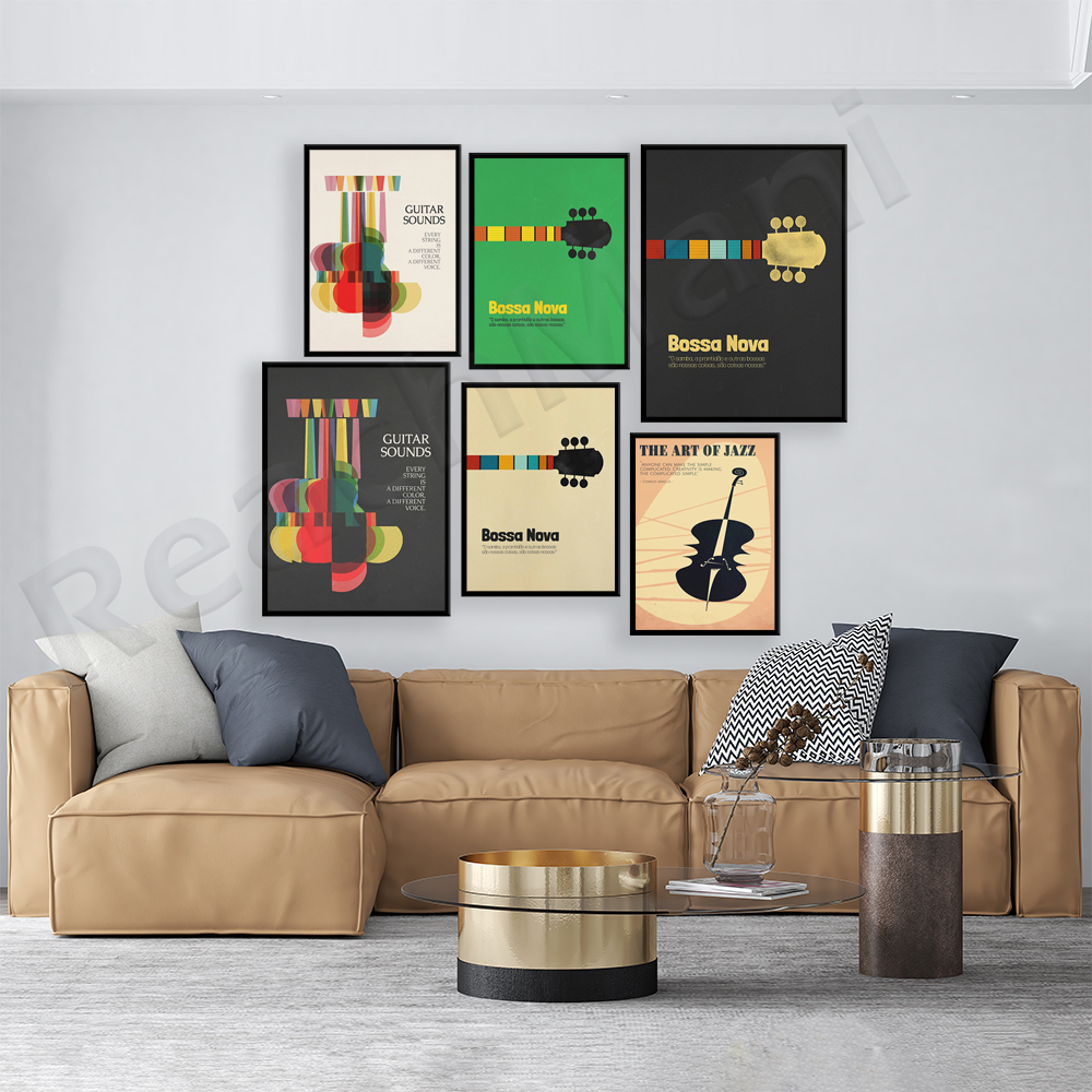 Bossa Nova Poster, Jazz Print, - Nova Decor & Lighting Juletrelys のレビューと価格