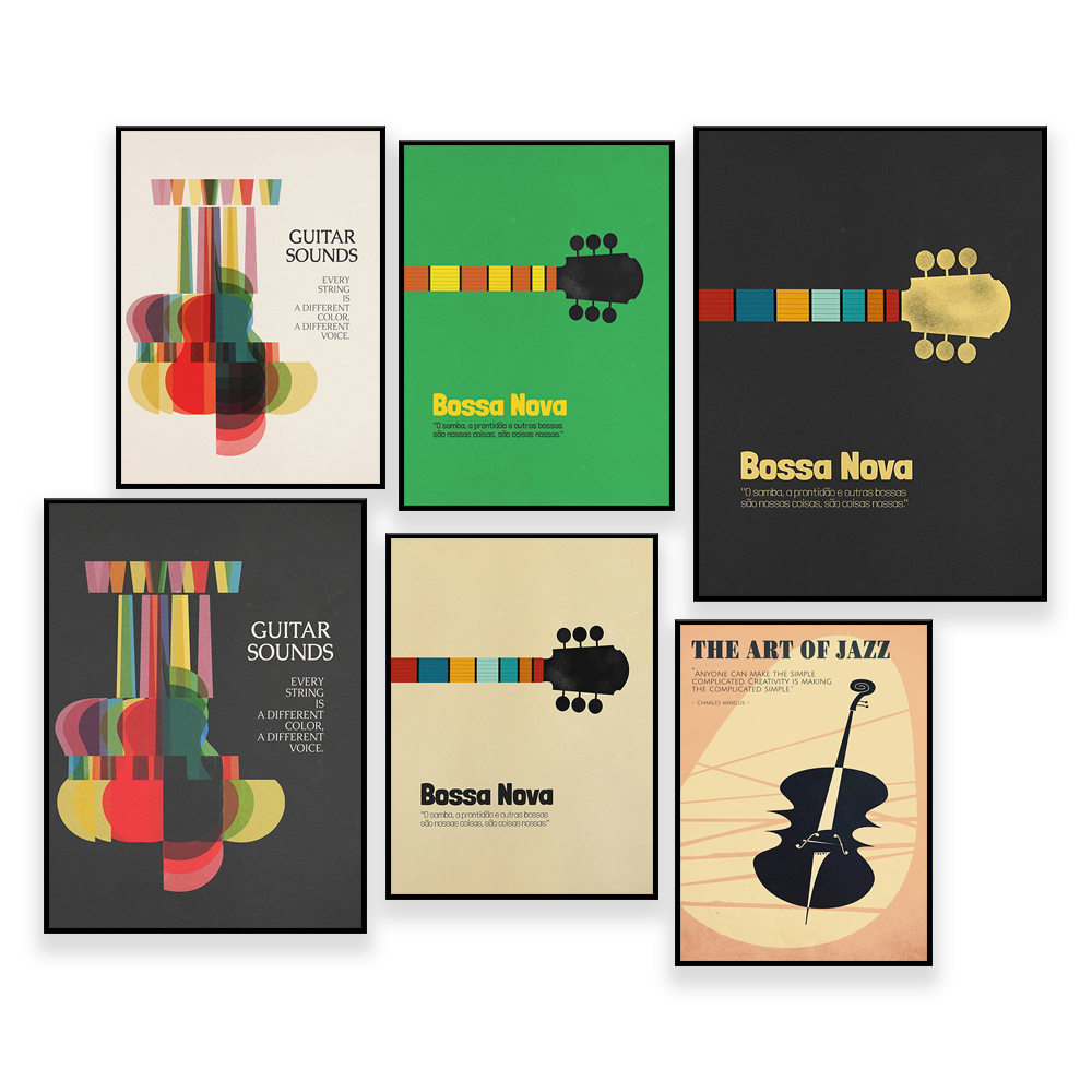 Bossa Nova Poster, Jazz Print, - Nova Decor & Lighting Juletrelys のレビューと価格