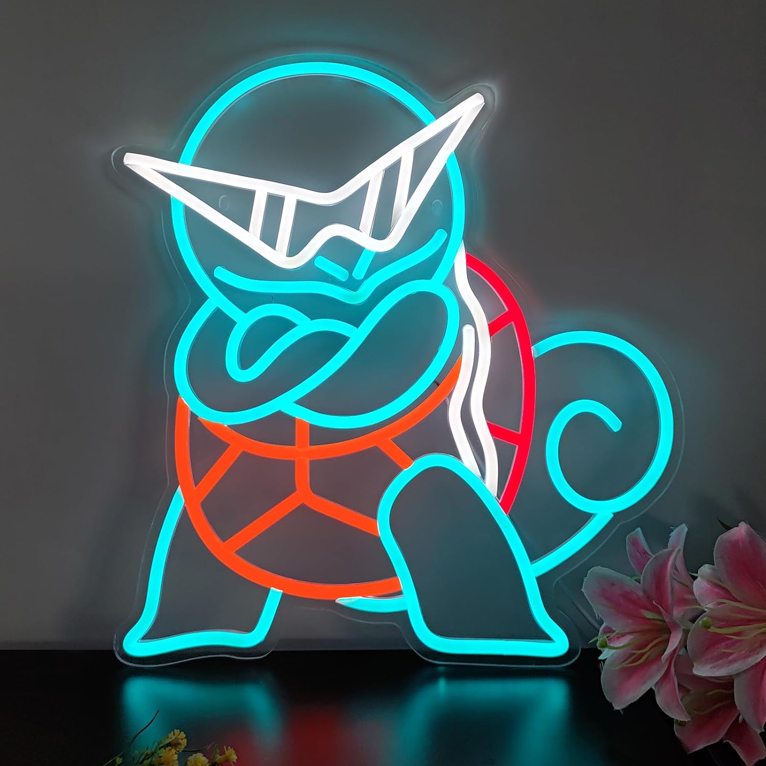 Pokemon Squirtle Neon Sign LED - Lighting Room Decor Items のレビューと価格