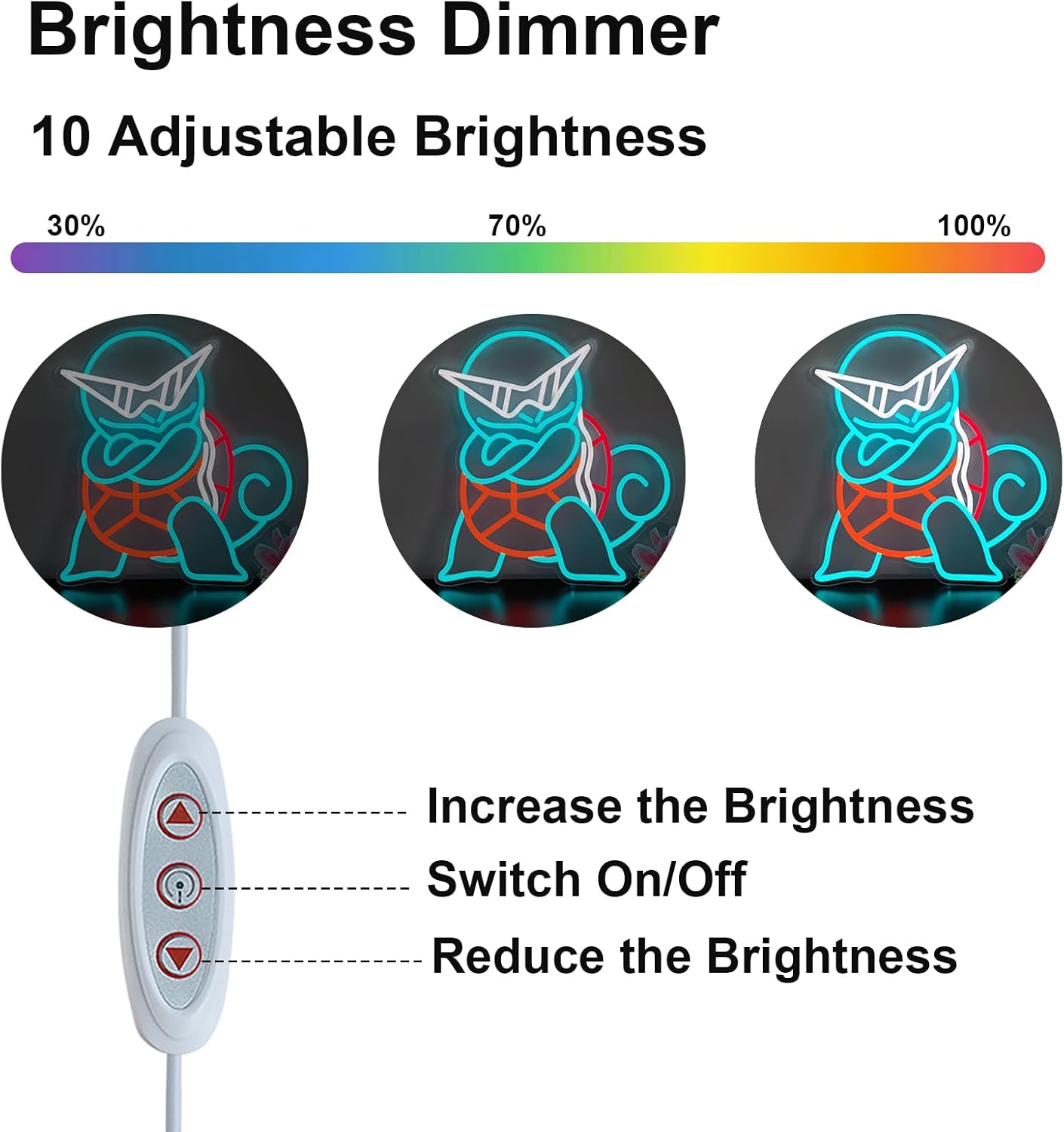 Pokemon Squirtle Neon Sign LED - Lighting Room Decor Items のレビューと価格