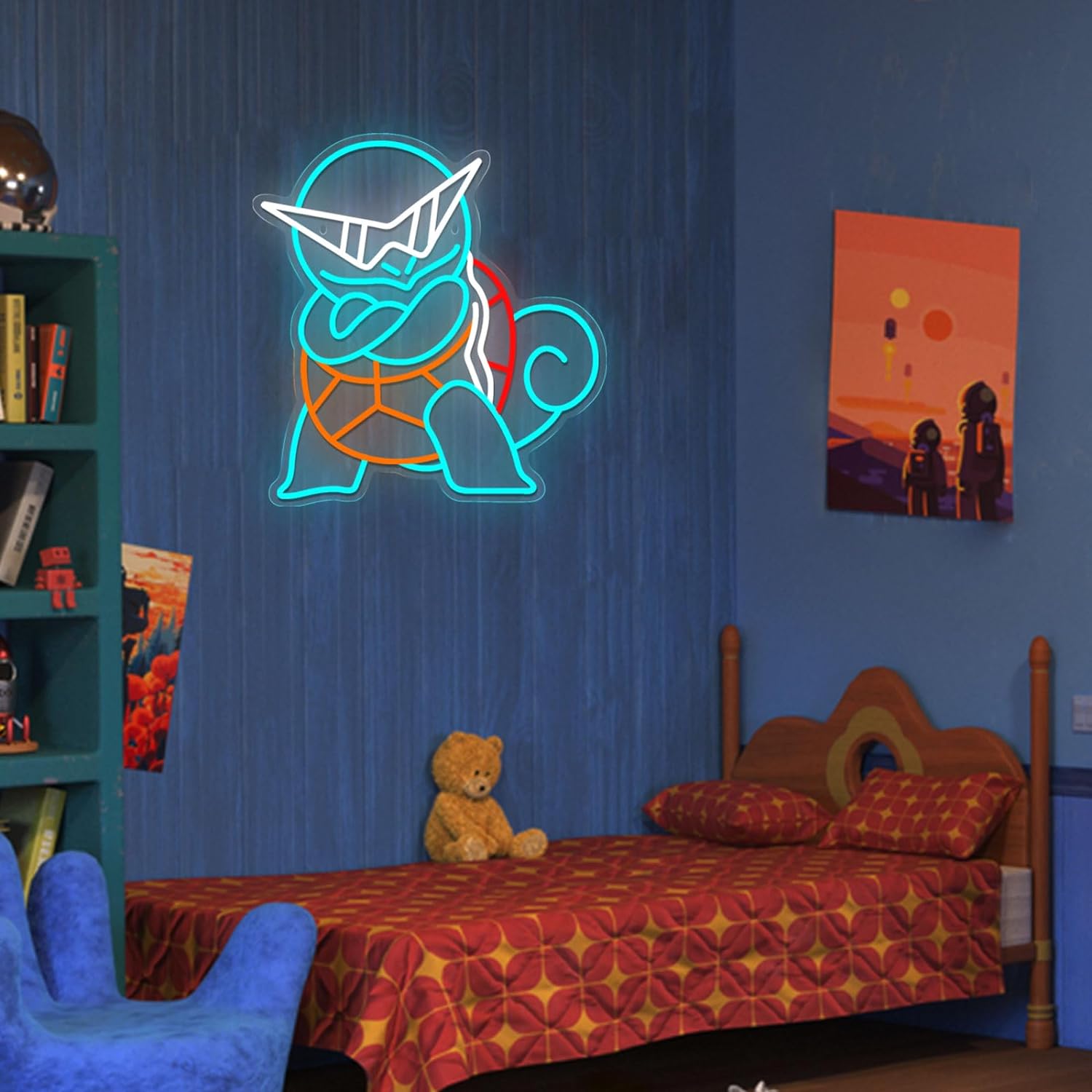 Pokemon Squirtle Neon Sign LED - Lighting Room Decor Items のレビューと価格
