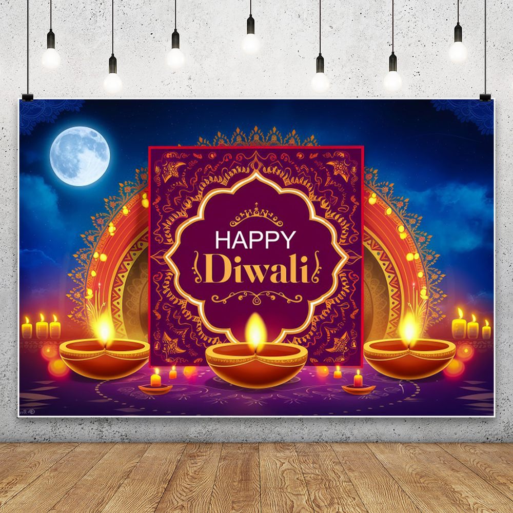 Happy Diwali Photography Backg - Lighting Decor For Diwali のレビューと価格