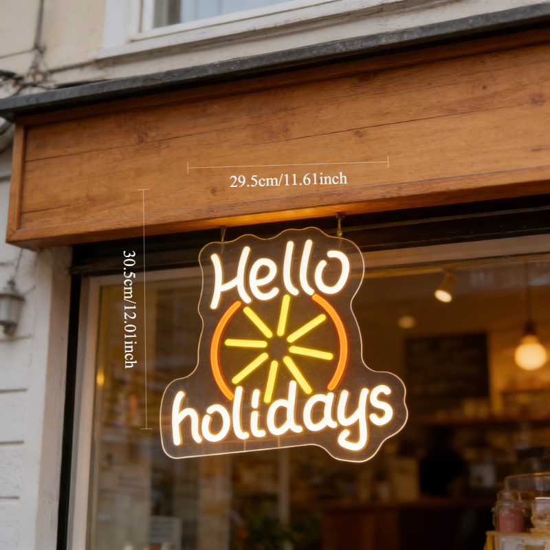 Hello Holidays LED Neon Signs  - Outdoor Lighting Decor Ideas のレビューと価格