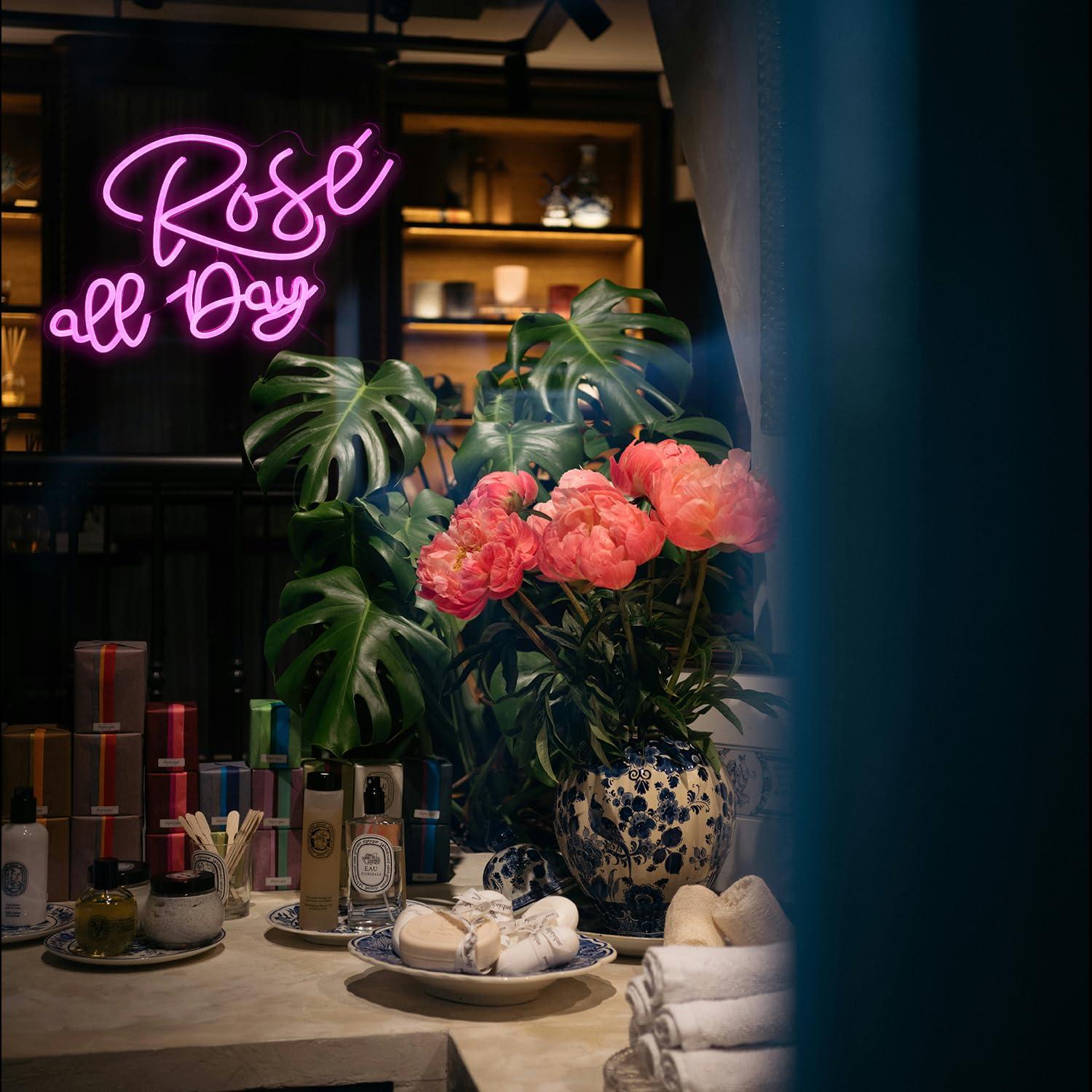 Rose All Day Neon Sign Dimmabl - Wedding Lighting And Decor のレビューと価格