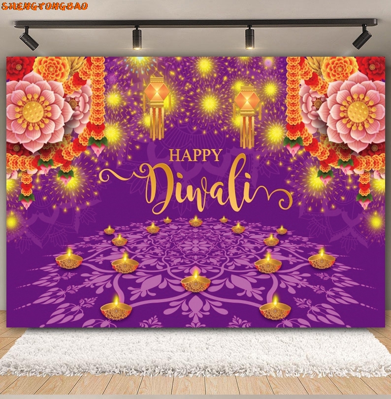 Happy Diwali Backdrop for Phot - Lighting Decor For Diwali のレビューと価格
