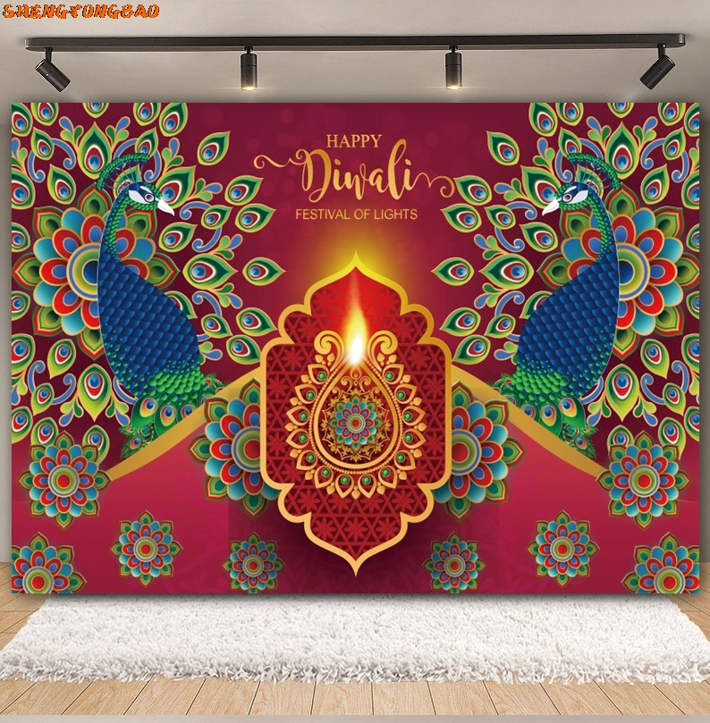 Happy Diwali Backdrop for Phot - Lighting Decor For Diwali のレビューと価格
