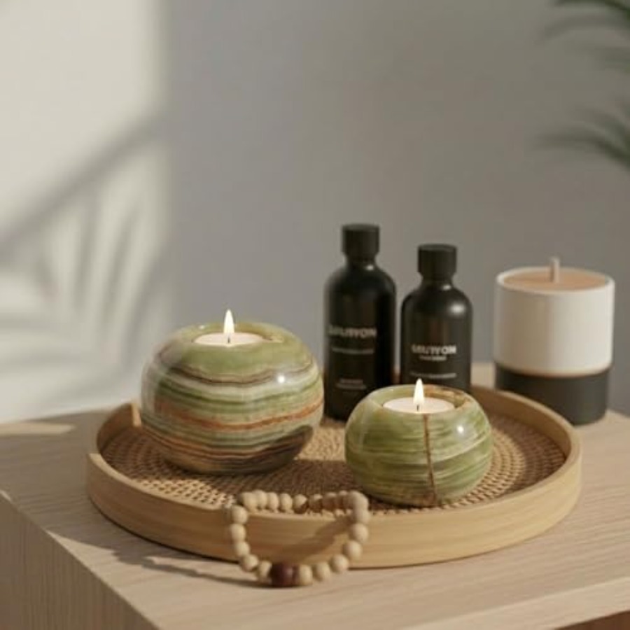 Marble Tealight Candle Holder  - Candle Holder Set のレビューと価格