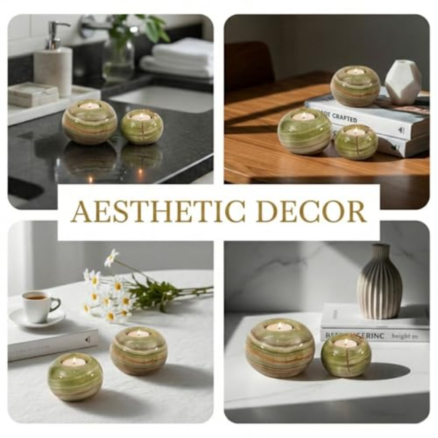 Marble Tealight Candle Holder  - Candle Holder Set のレビューと価格