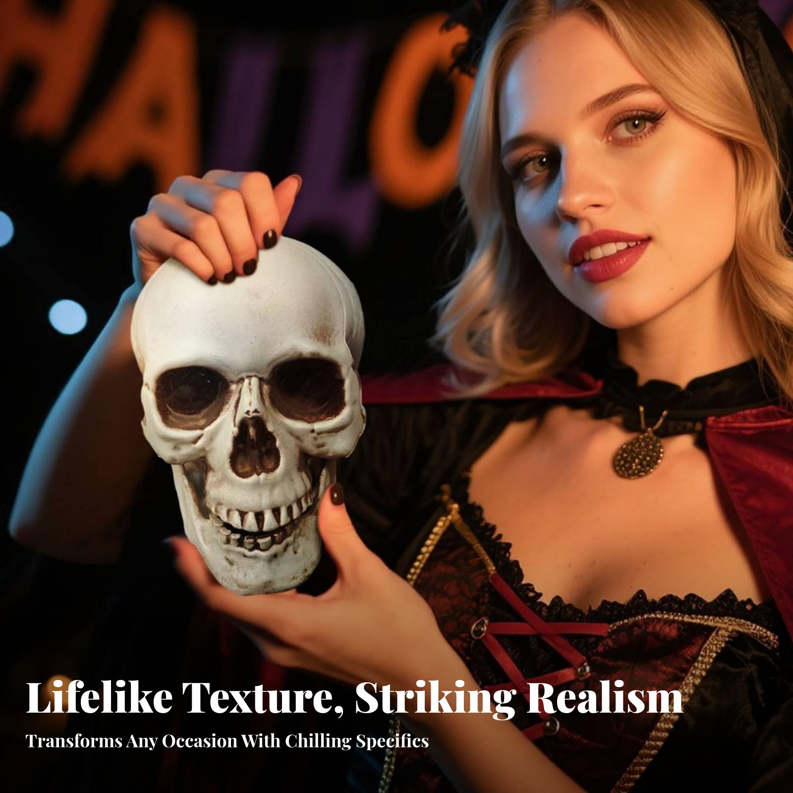 Realistic Skull Model Horror T - Lighting Decor のレビューと価格