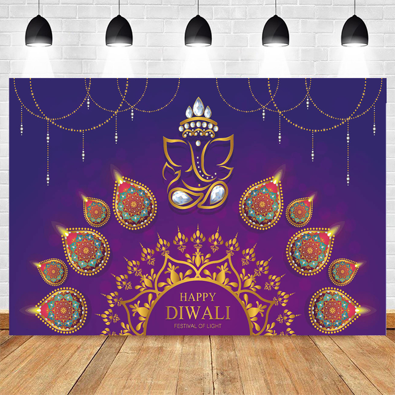 Mocsicka Happy Diwali Backdrop - Lighting Decor For Diwali のレビューと価格