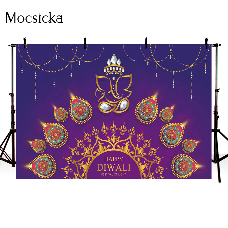 Mocsicka Happy Diwali Backdrop - Lighting Decor For Diwali のレビューと価格