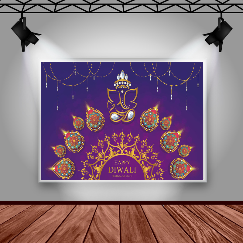 Mocsicka Happy Diwali Backdrop - Lighting Decor For Diwali のレビューと価格