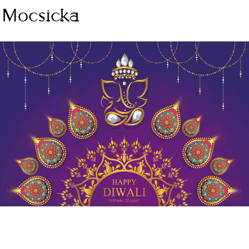 Mocsicka Happy Diwali Backdrop - Lighting Decor For Diwali のレビューと価格