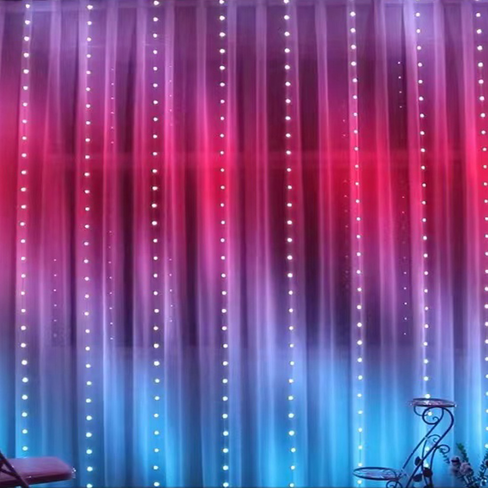 3M RGB Smart LED Curtain Light - Wedding Lighting And Decor のレビューと価格