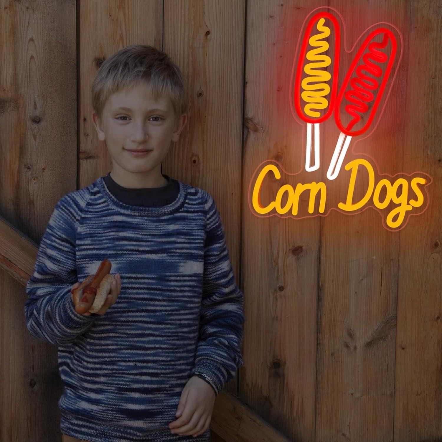 Corn Dog Neon Sign Snack USB D - Wedding Lighting And Decor のレビューと価格