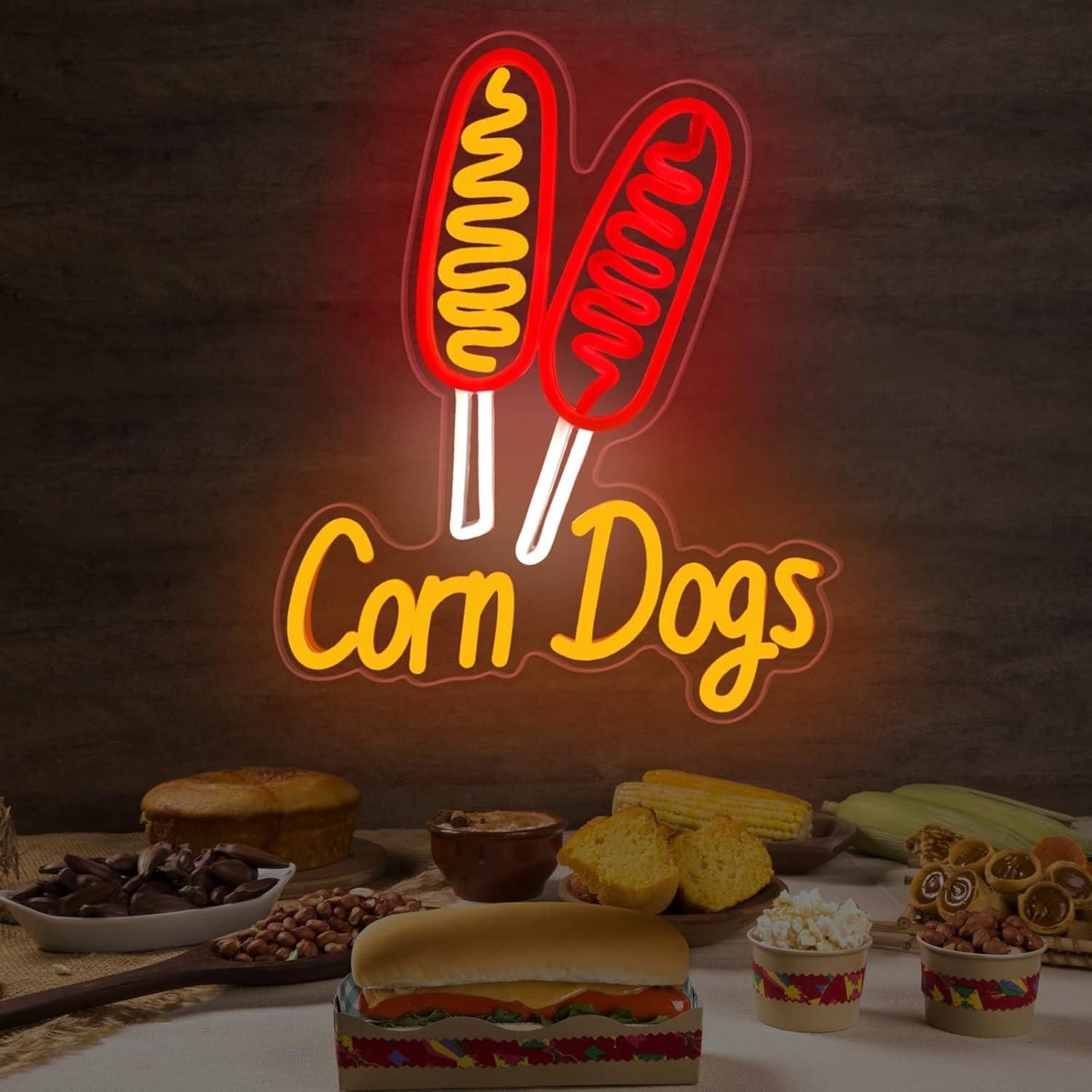 Corn Dog Neon Sign Snack USB D - Wedding Lighting And Decor のレビューと価格