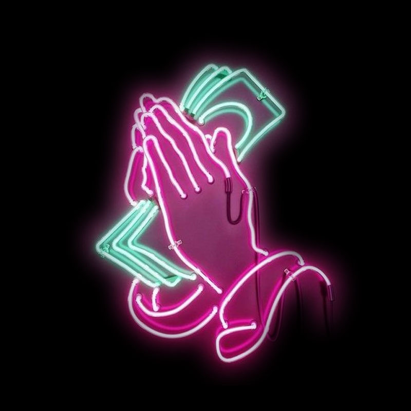 Praying Hands Neon Sign Light  - Outdoor Lighting Decor Ideas のレビューと価格