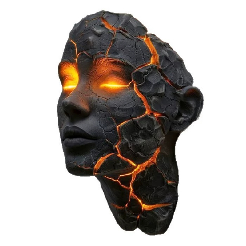 Creative Resin Wall Light Crac - Decor Lighting Fixtures のレビューと価格
