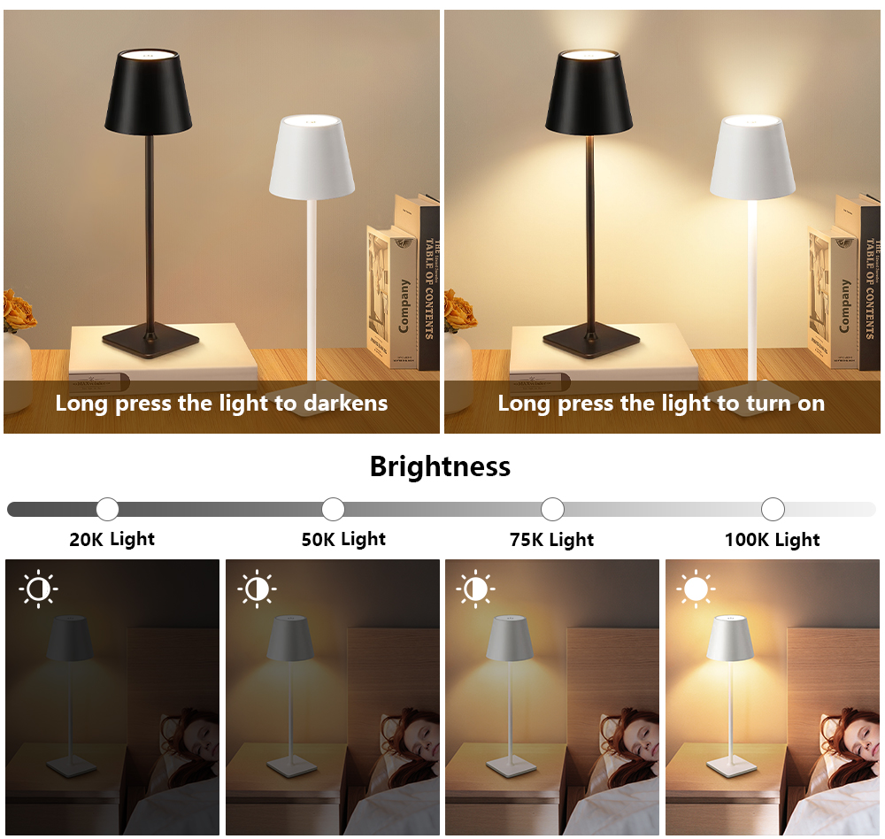 LED Rechargeable Desk Light Wi - Decor Lighting Table Lamps のレビューと価格
