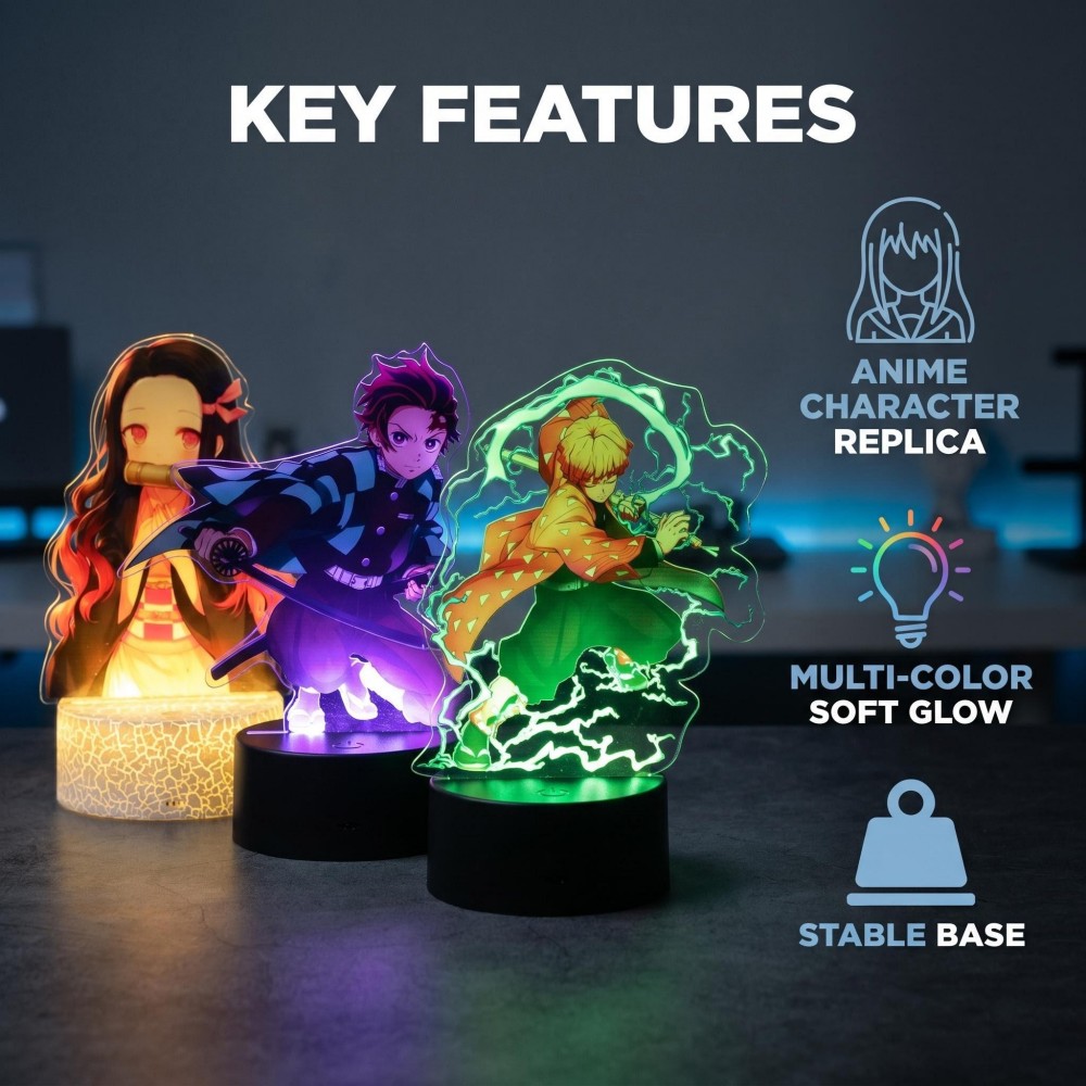 Anime Figure Tanjiro Merch 3D  - Lighting Room Decor Items のレビューと価格